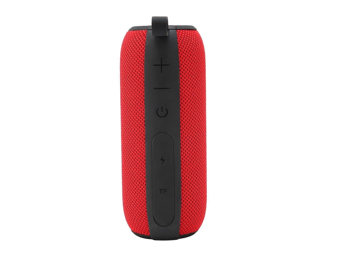 Altavoz multifuncional con doble subwoofer, altavoz portátil inalámbrico Bluetooth rojo Chennnls