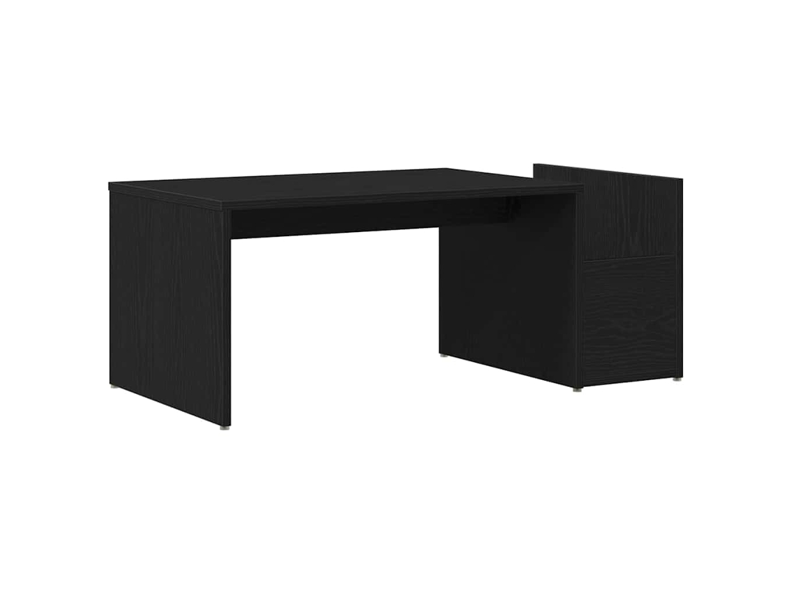 Mesa de centro HARLANV1 en roble negro, 90x45x35 cm.