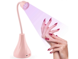 Lámpara UV para uñas, minilámpara portátil giratoria en forma de rosa Ly Ebike