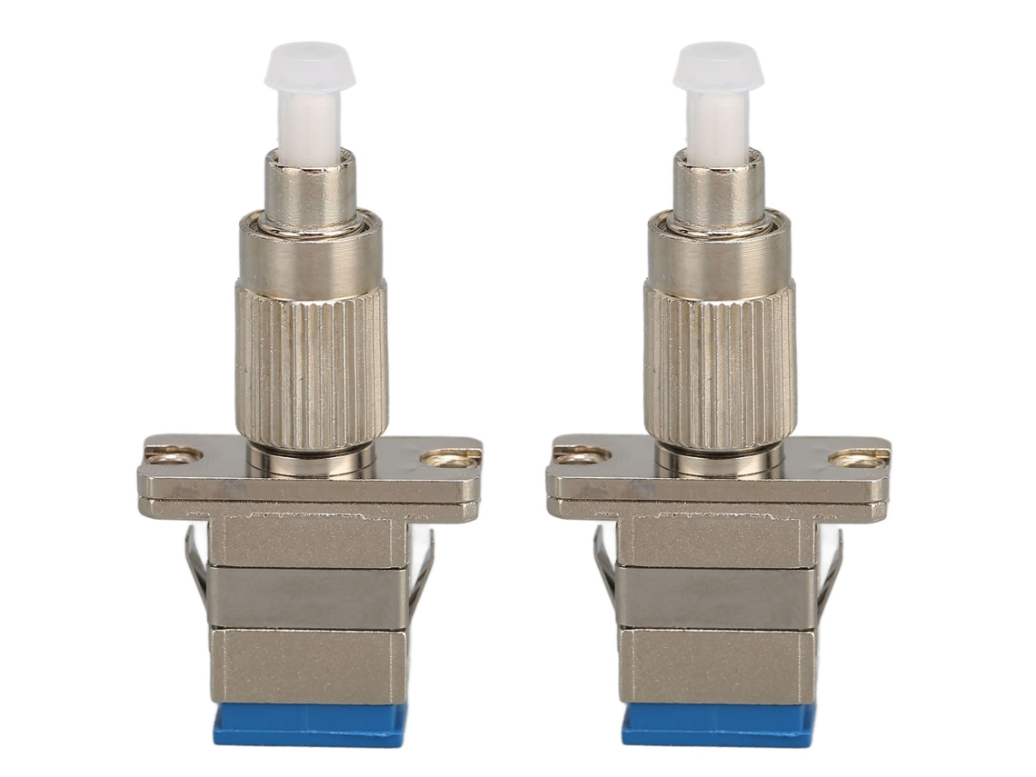 Adaptador De Fibra Óptica Fc Upc Macho A Sc Upc Hembra Monomodo 2pcs Conector Híbrido