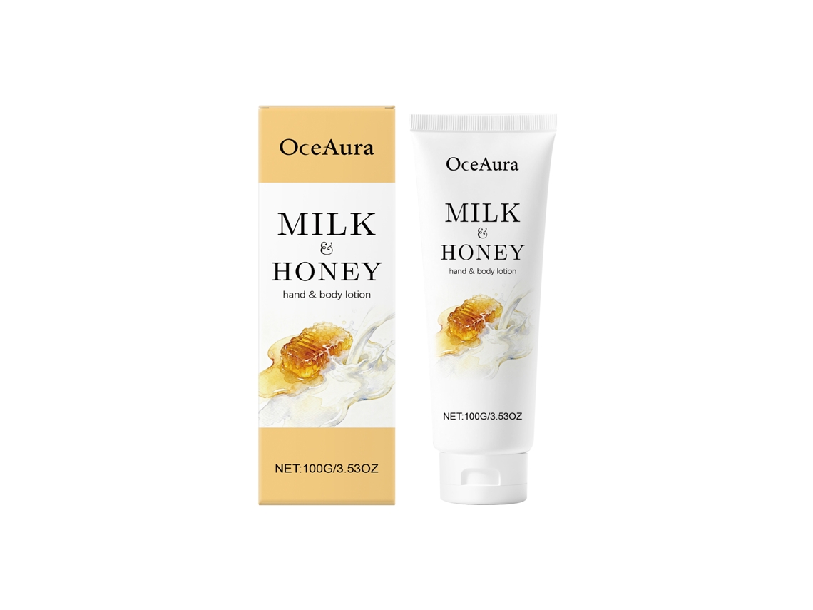 Loción corporal hidratante de leche y miel