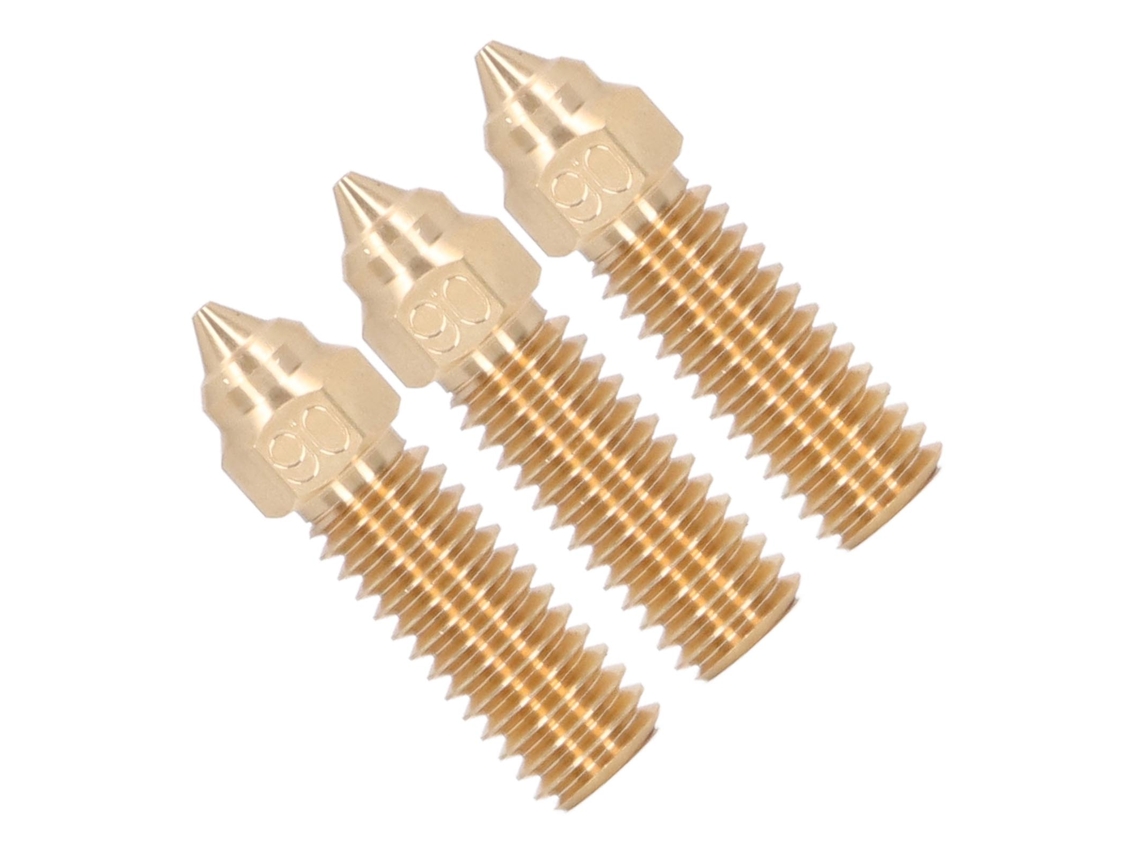 Kit De 3 Boquillas De Bronce Para Impresora 3d Extruder, Flujo Alto Resistente A Altas Temperaturas Para Creality K1, Diámetro 1.75mm, Agujero 0.6mm