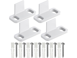Guías De Suelo Para Puertas Correderas. Tope De Giro De 4 Piezas Para Montaje En Suelo Interior.
