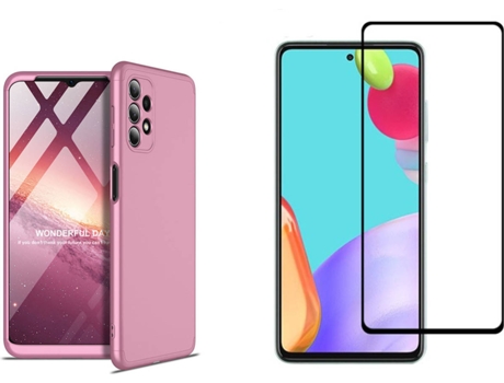 Kit Película Full Cover Samsung A72 5G PHONESHIELD Slim Armor 360º Rosa