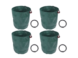 4 Bolsas Reutilizables De Pp Para Hojas De Jardín, Gran Capacidad De 400 L Para Residuos De Jardín.