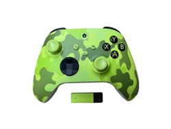 Mando inalámbrico 2.4G para Xbox One Series X/S con receptor USB, joystick compatible con Windows PC, color verde camuflaje. Aeuzwr