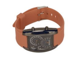 Reloj Electrónico Digital Led Con Correa Ajustable, Diseño Coffee Racerboard