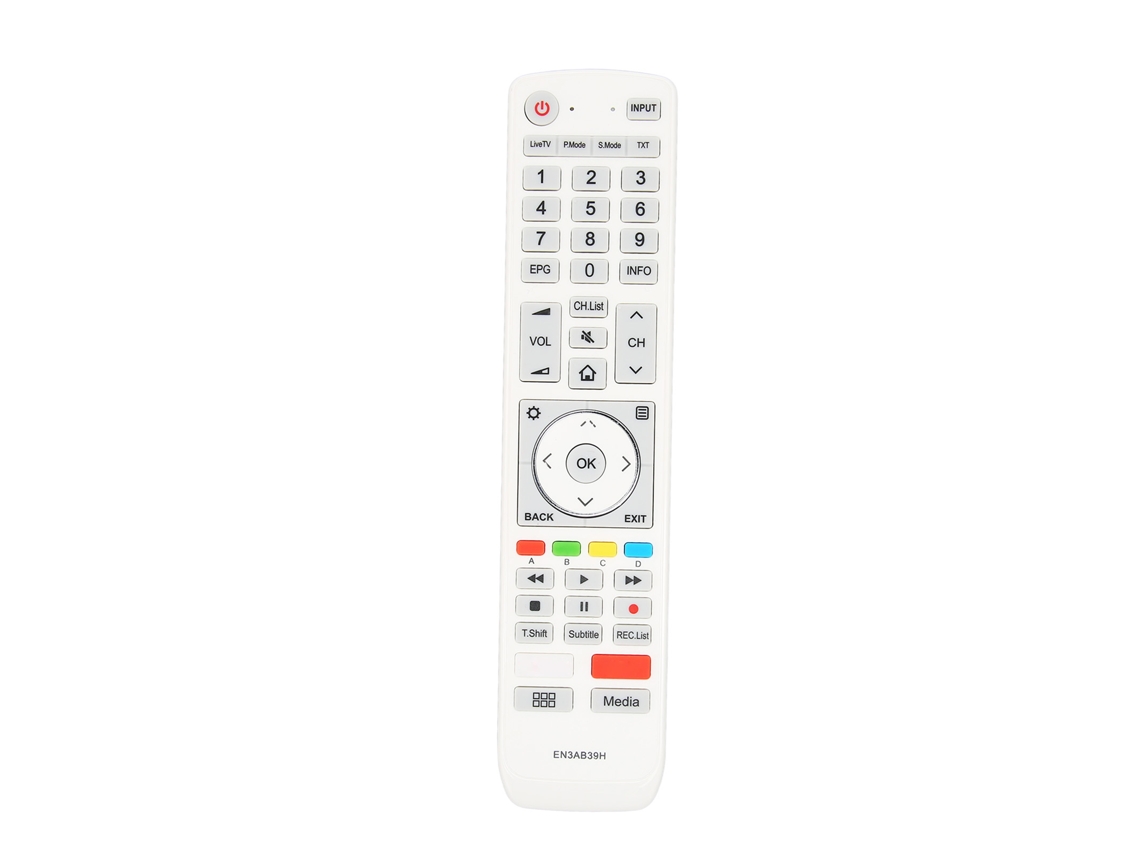 Mando A Distancia De Repuesto Para Televisores Hisense 43p1, 55p1 Y 65p1 Con Teclas Táctiles.