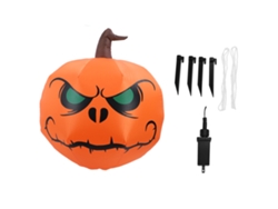 Adorno de calabaza de Halloween con luces LED integradas, 1,2 m