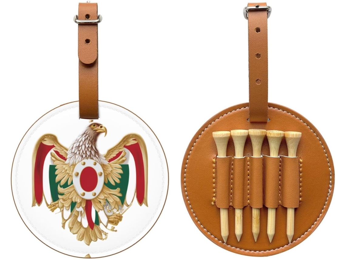 Bolsa para Tees de Golfe Mountain Eagle, Preta Fácil de Transportar e Mais Eficiente para Jogar Golfe.