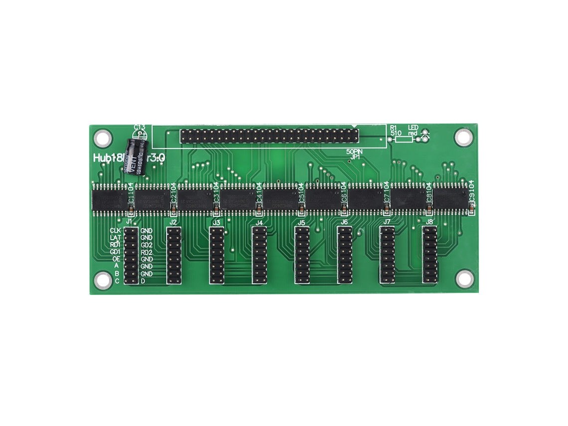 Yncm2026-placa Adaptadora Pcb Hub18b 8 Salidas Con Conector De Pines De Cobre Dorado Módulos Convertidores