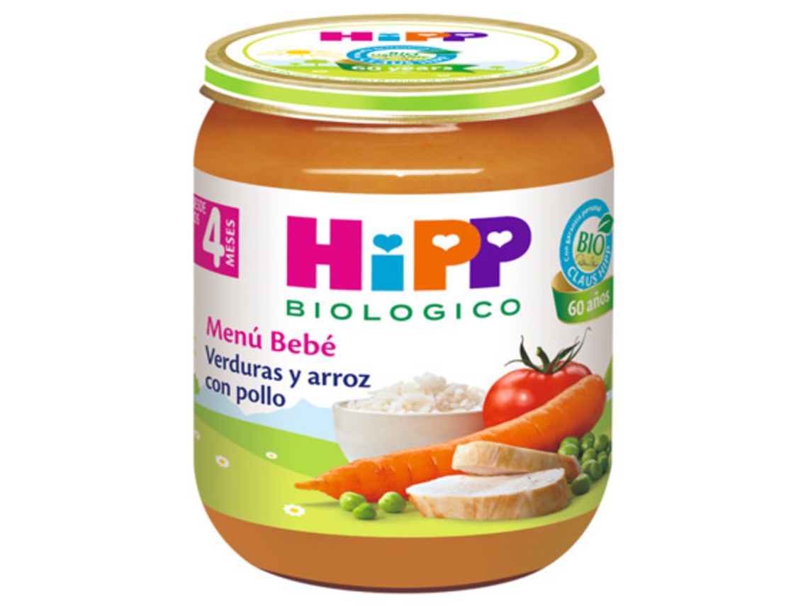 HIPP Potitos Verduras Con Arroz Y Pollo 190 Gr