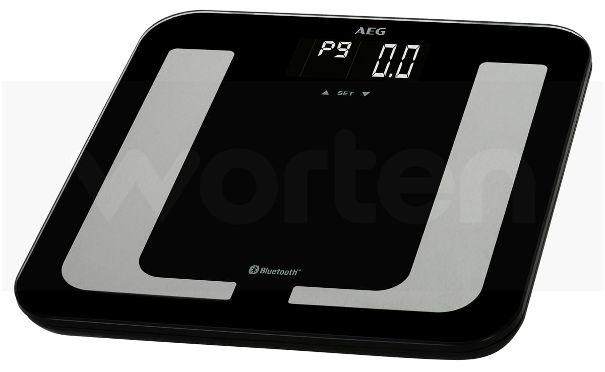 Digital Aeg 5653 bt negro peso 150 kg app 8.1 pw negra de baño bluetooth negraplata 5653bt 8 funciones compatible