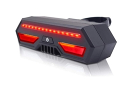 Luz Trasera Bicicleta Control Remoto Señal Dirección Ipx8 Negra Yizhood