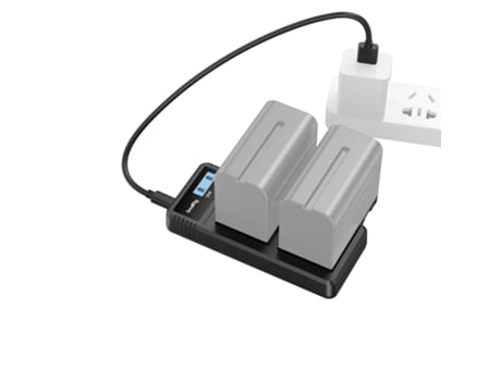 Cargador de Baterías SMALLRIG 4086 Np-F970 para Cámaras de Video Sony