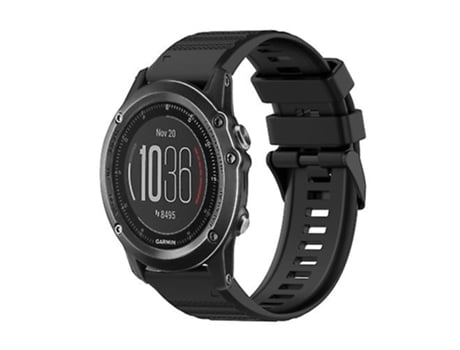 Correa Smartwatch Para Garmin Fenix 3 Zafiro 26Mm Negra VENISYMLIS