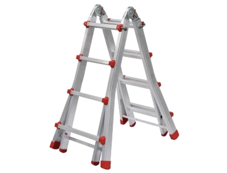 Escalera Multi Flexible Aluminio 1,40mt 4 x 3 Peldaños FLUX