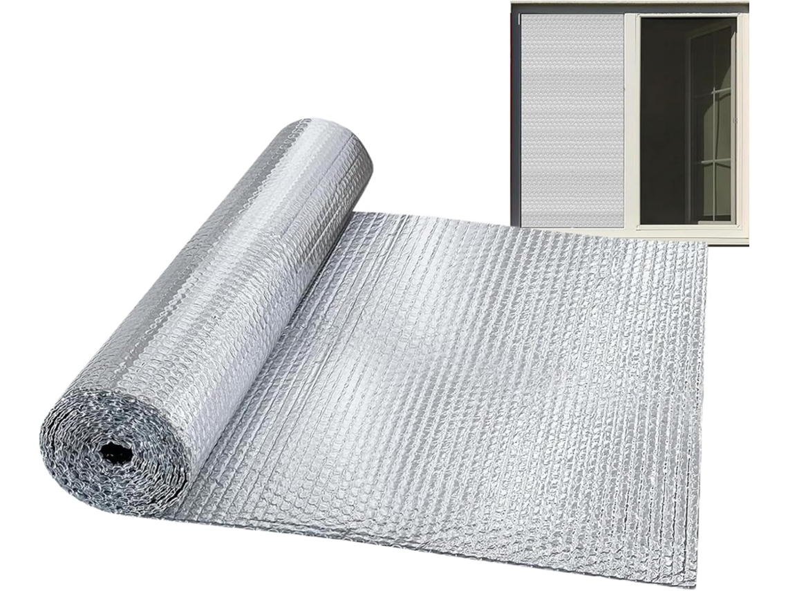 Aislamiento Para Ventanas Plástico De Burbujas Reflectante 60 X 300 Cm Doble Cara Plástico De Burbujas De