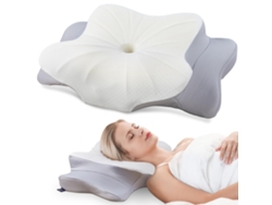 Almohada Ortopédica Fabricada En Espuma Viscoelástica, Almohada Ergonómica De Soporte Cervical, Adecuada Para Diversas Posiciones Para Dormir.