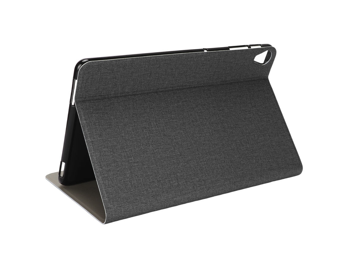 Funda de piel sintética suave para tablet de 10,4 pulgadas, resistente a arañazos y al desgaste, color negro y dorado claro.