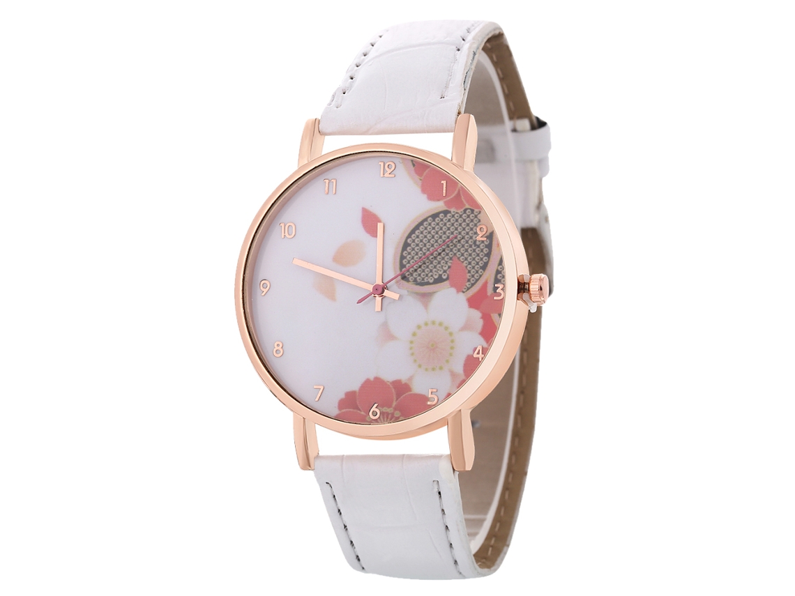 Elegante Reloj De Pulsera Unisex De Cuarzo Para Parejas, Regalo De Moda, Blanco.