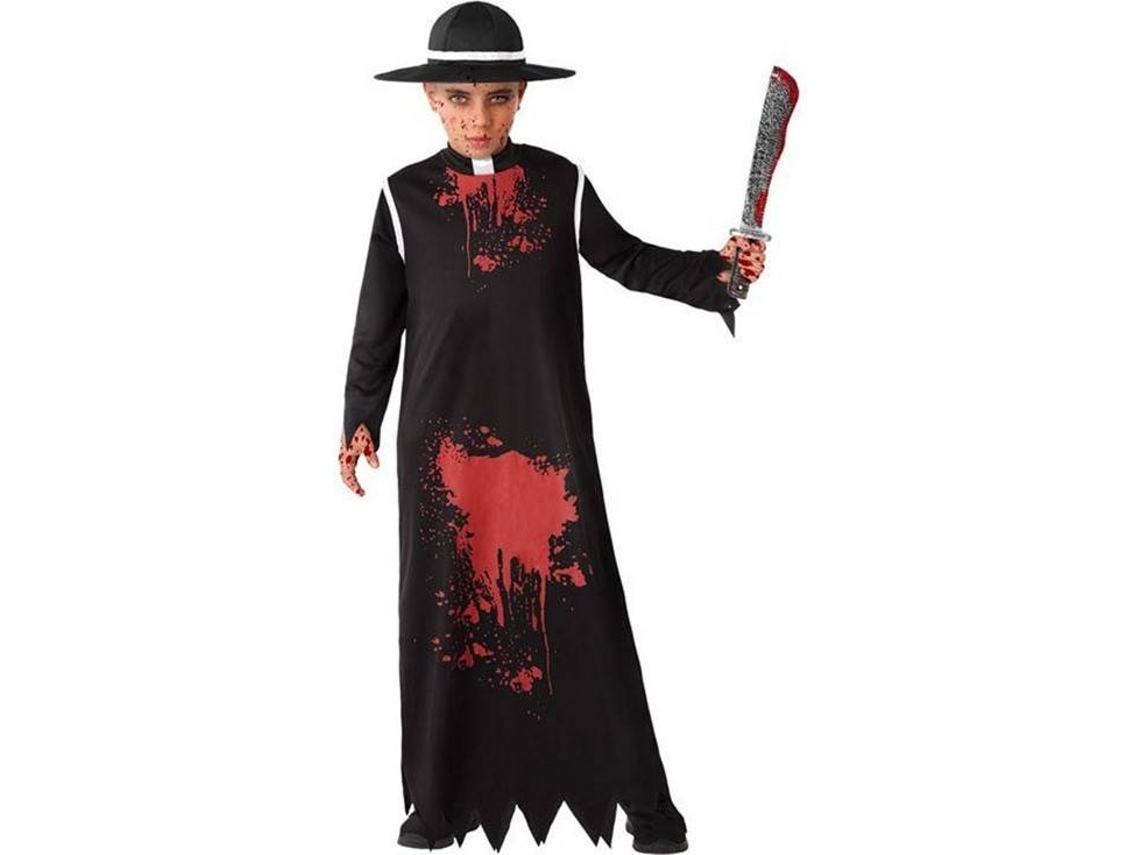 Disfraz de Niño ATOSA Black Bloody Priest (Tam: 10-12 años)