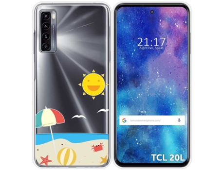 Carcasa TCL 20L / 20L+ TUMUNDOSMARTPHONE Dibujos Transparente Multicolor