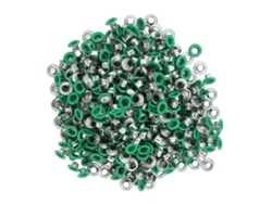 500 Botones A Presión Termoadhesivos Con Superficies Lisas Y Brillantes, De Color Verde, Para Costura Y Manualidades.