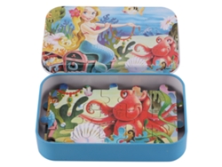 Ats-60 Piezas Rompecabezas Infantiles Con Dibujos Animados, Juguete De Rompecabezas Para Niños Con Caja De Almacenamiento