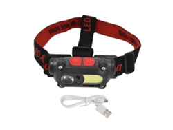 Linterna Frontal Led Con Diadema Ajustable, 6 Modos De Iluminación, Sensor Movimiento, 5 V, Resisten