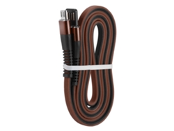 Cabo De Dados Usb 1m Carregamento Rápido Transferência Marrom Preto Durável Borracha 2a