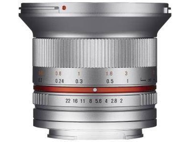Objetivo SAMYANG 12mm F2.0 Ncs Cs Mft (Plata - Encaje: Micro 4/3 - Apertura: f/2 - f/22)