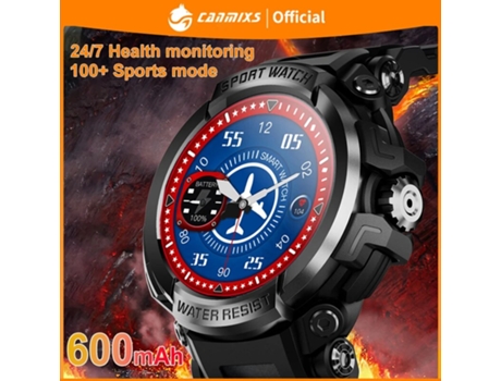 Reloj Inteligente Para Hombres 600mAh Tasa de Oxígeno Bluetooth Pulsera de Llamadas Impermeable Deportes Fitness Smartwatch Hombres VEANXIN