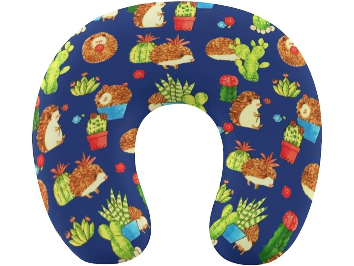 Almohada Bonita Viaje Retro Espuma Viscoelástica Viscoelástica Fácil Relajación Cómodos Familia.brfácil