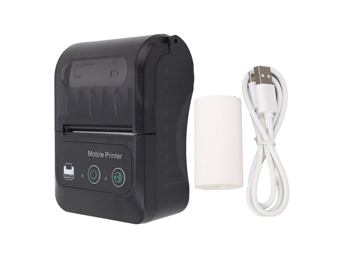Impresora Térmica Portátil Mini 58mm Inalámbrica Usb Para Tickets Y Recibos Qr Code Android