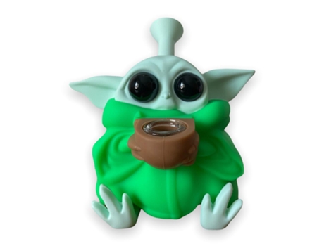 Bong de silicone Baby Yoda