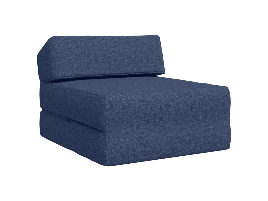 Sofá Cama Plegable Azul 60 X 70 X 41 Cm Tela