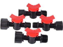 Adaptador De Manguera Para Jardín Con Válvula Bola Micro Hembra