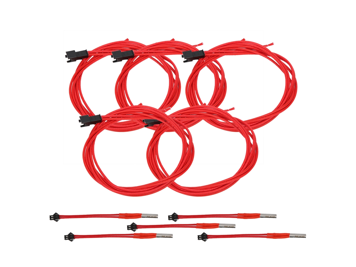 5 varillas calefactoras segmentadas para impresora 3D de acero inoxidable, 12 V, 40 W, con terminal