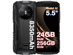 Doogee Fire 3 Ultra Smartphone robusto de 5.5'', 24 GB, 256 GB, 8350 mAh, Android 15, color negro