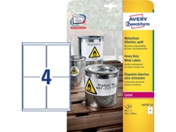 Etiquetas AVERY 99.1 X 139 Mm Blanco 20 Hojas