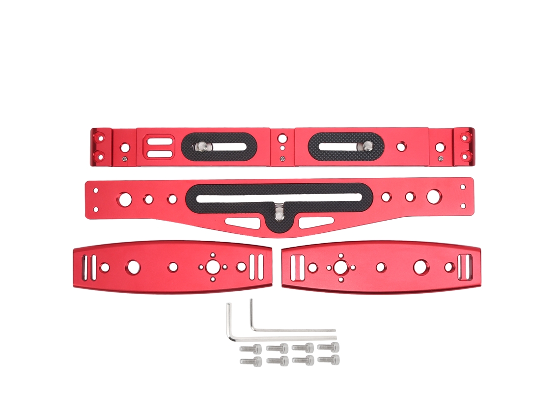 Soporte De Teléfono Móvil De Metal Manejo Manual Para Grabación Live Con Mic Y Luz De Relleno Universal Rojo
