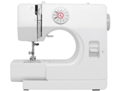 Mini máquina de coser pequeña máquina de coser portátil con costura inversa 12 puntadas incorporadas blanco BISBISOUS