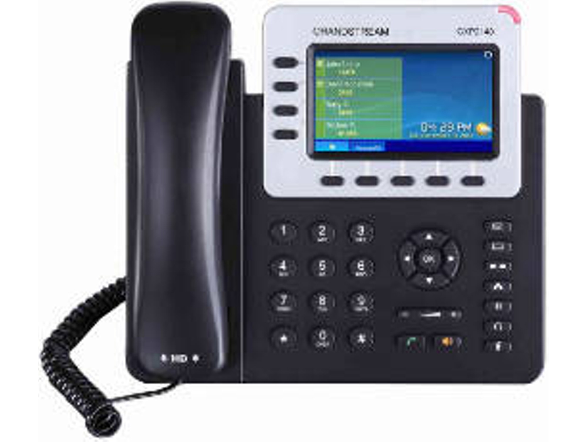 Teléfono IP GRANDSTREAM GXP-2140 Con Cable Negro