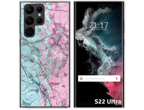 Carcasa Samsung Galaxy S22 Ultra 5G TUMUNDOSMARTPHONE Dibujos Mármol 08 Multicolor