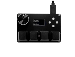 Teclado Para Juegos Personalizado Sayodevice O3c++ Osu De 4 Teclas, Color Negro.