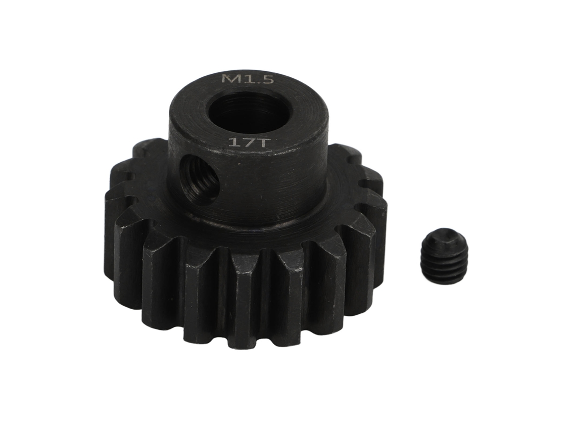 Engranaje De Motor Para Coche Rc M1.5 8mm Agujero Interior Acero Engranaje Piñón Con Tornillo M5 Para Vehículo Modelo 1/5 17t