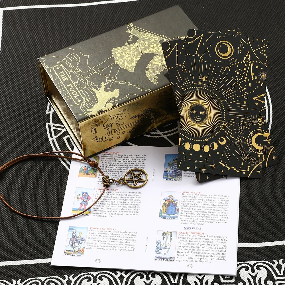 Juego De Cartas De Tarot, Juego De Mesa, 12*7 Cm, Regalo De Alta Gama Resistente Al Agua