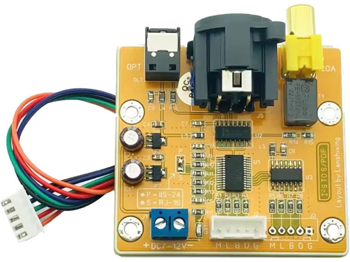 Tarjeta De Interfaz De Audio Gy 770 Que Acepta Señales Coaxiales Y De Fibra Digital Para Una