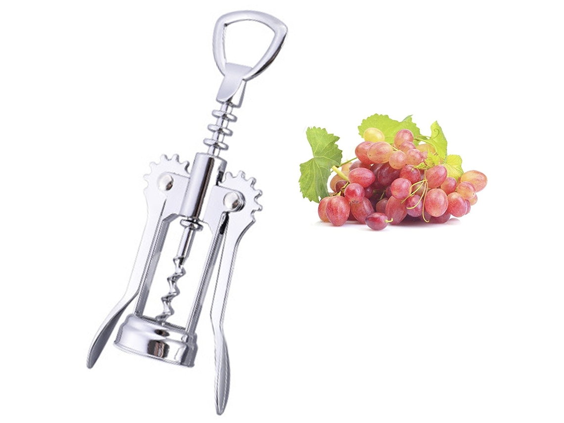 Abridor de vino robusto, diseño moderno y elegante para facilitar la extracción del corcho, regalo para amantes del vino, cuerpo de aleación de zinc y acero inoxidable.